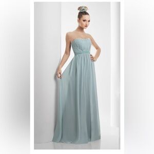 Bari Jay Ruched Bodice Bridesmaid Dress 914 womens size 2